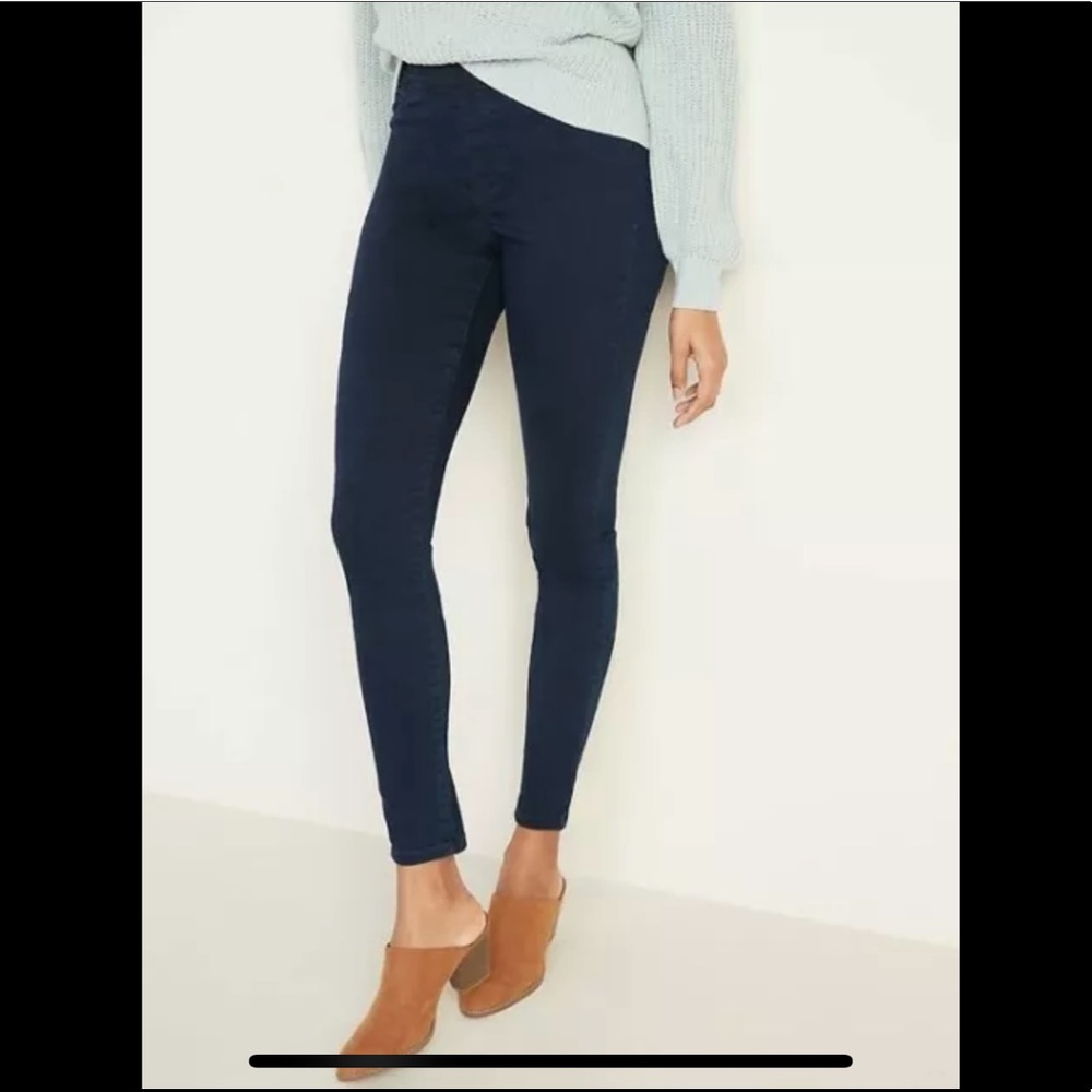 Old Navy Mid-Rise Skinny Dark Rinse Jeggings 14